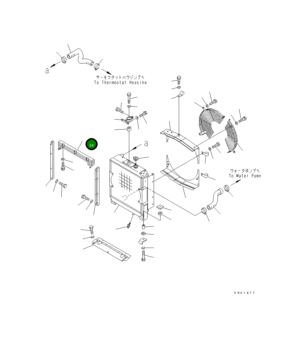 Крышка 114-03-51230  Komatsu