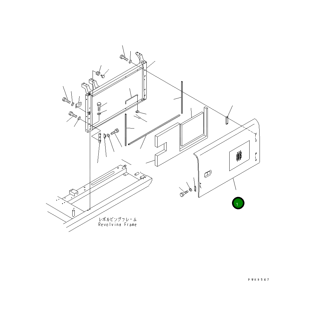 Крышка 20G-54-K4780 Komatsu