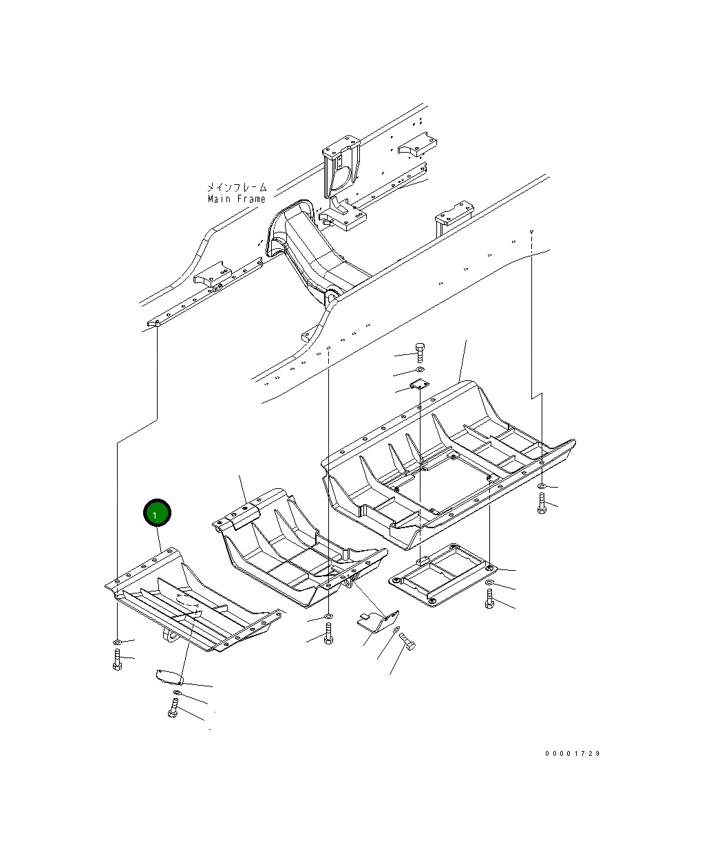 Крышка 154-54-76211 Komatsu