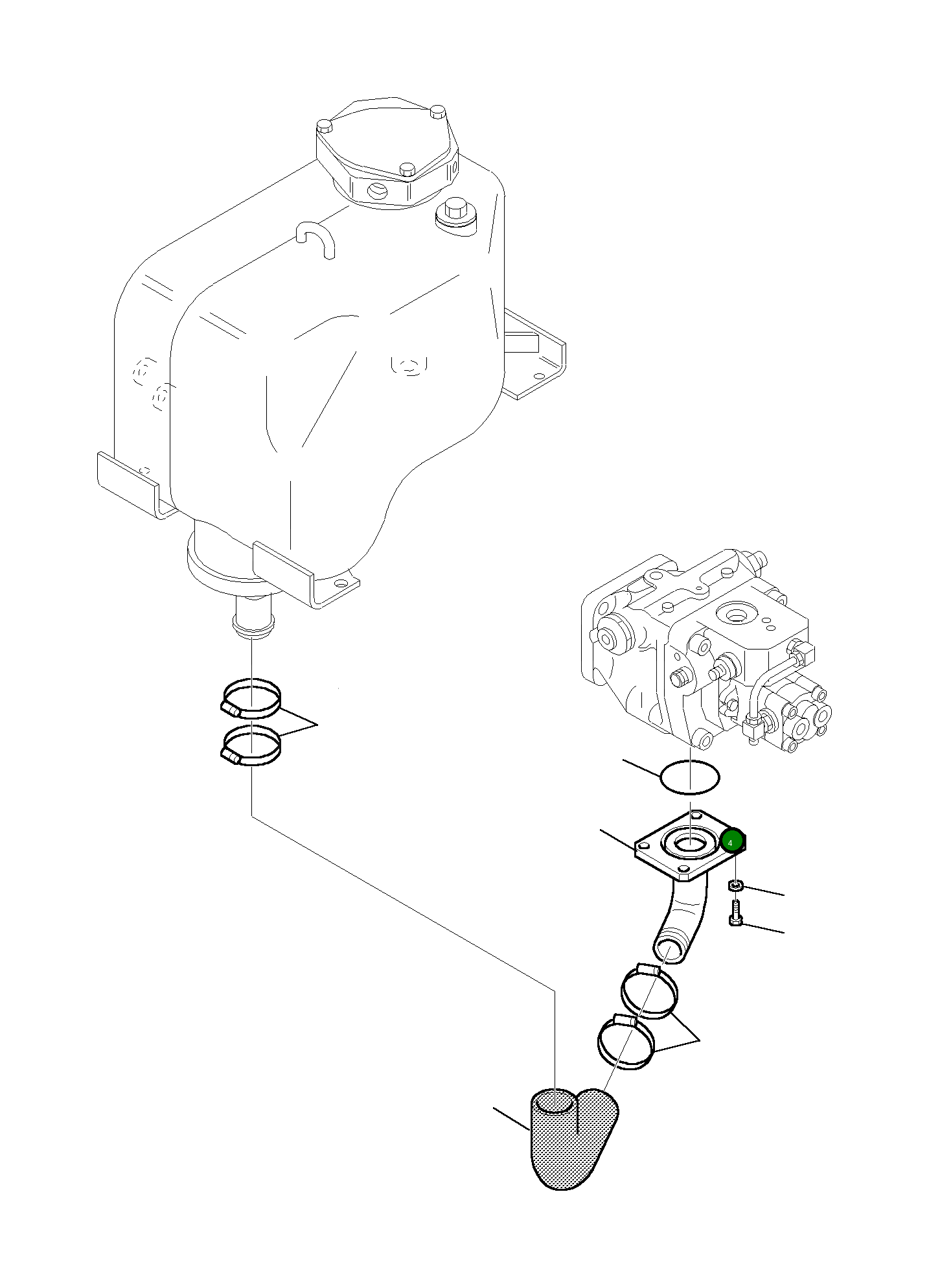 Кольцо уплотнительное (O-Ring) 855021151 Komatsu