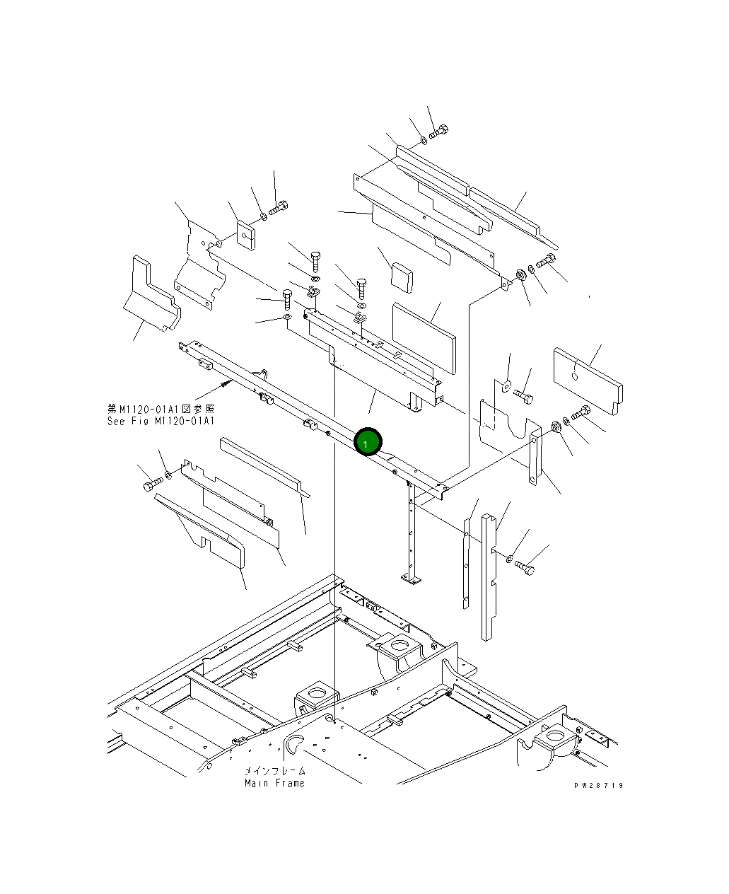 Крышка 207-54-62512 Komatsu