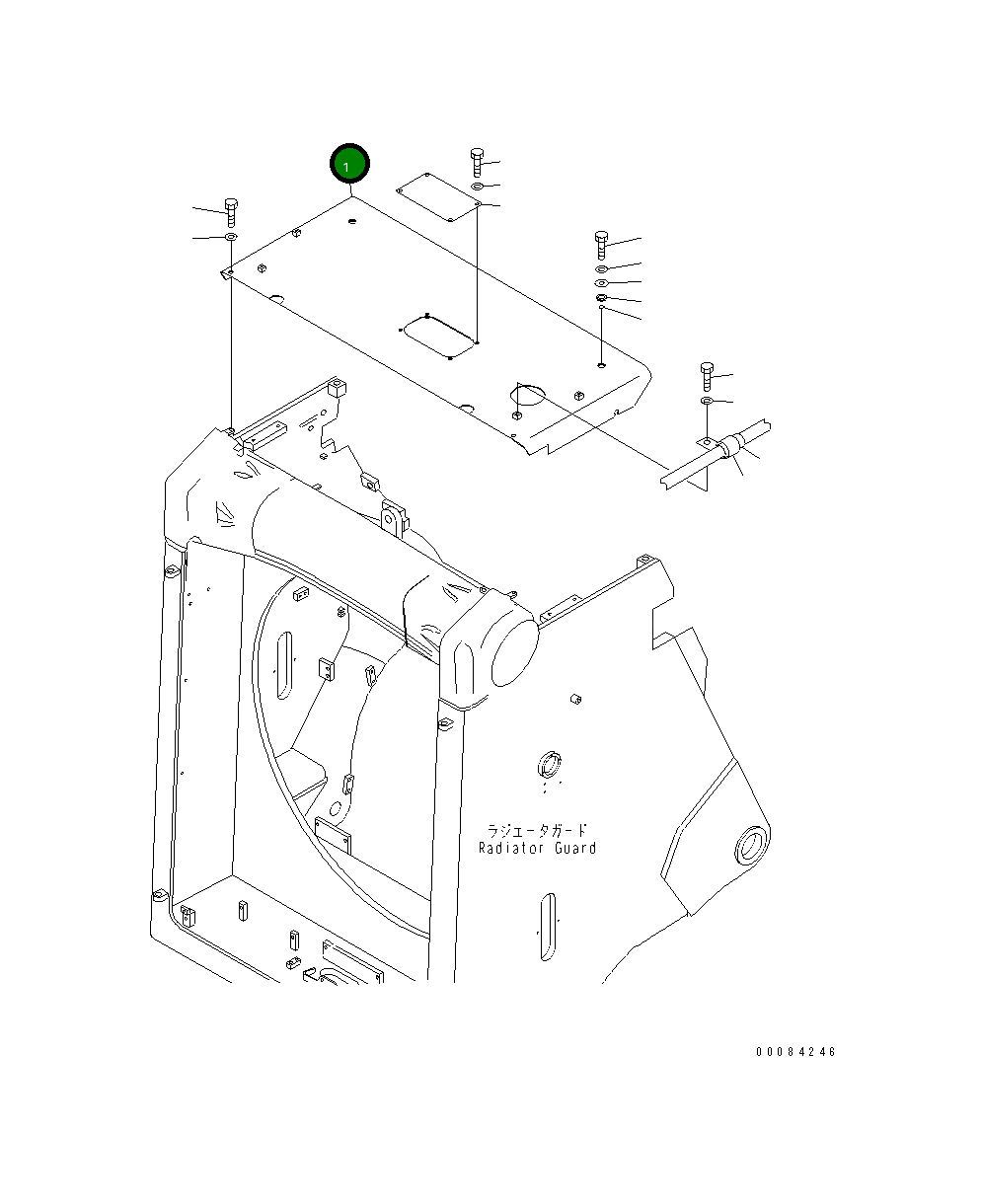 Крышка 198-54-76910 Komatsu