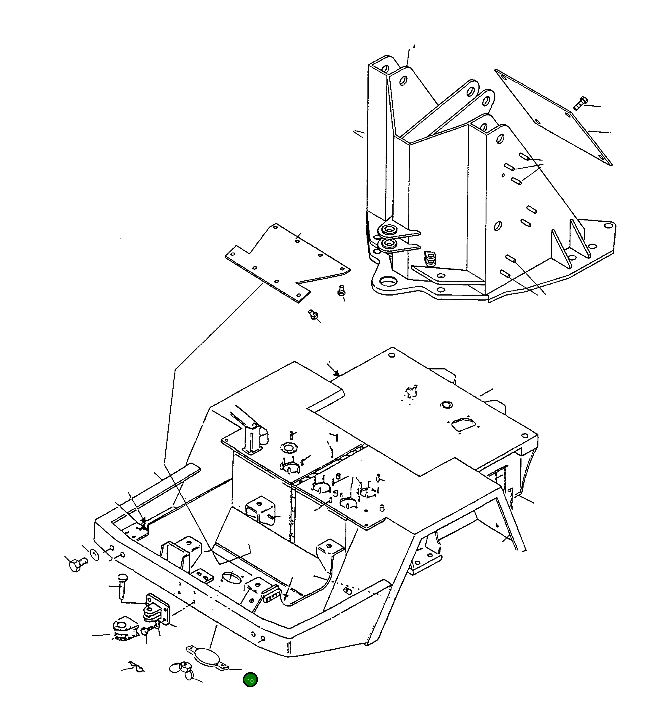 Крышка 4228717M91 Komatsu
