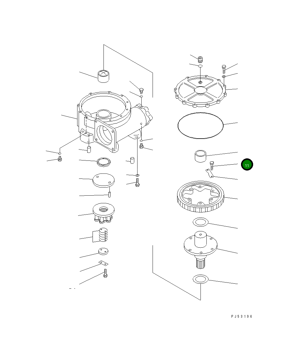 Болт 01090-51445 Komatsu