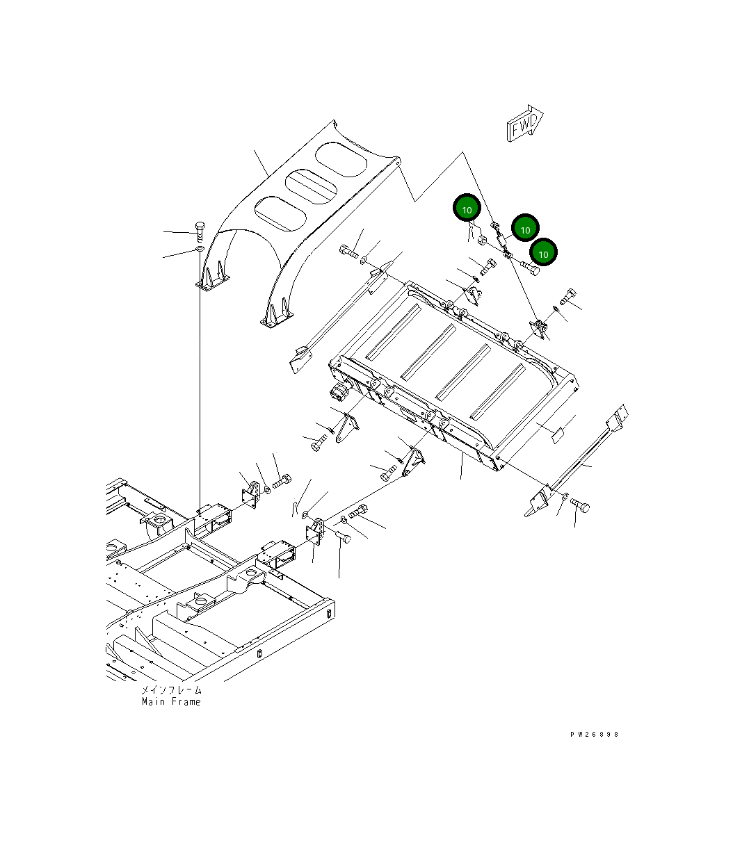 Болт 8248-78-1440  Komatsu