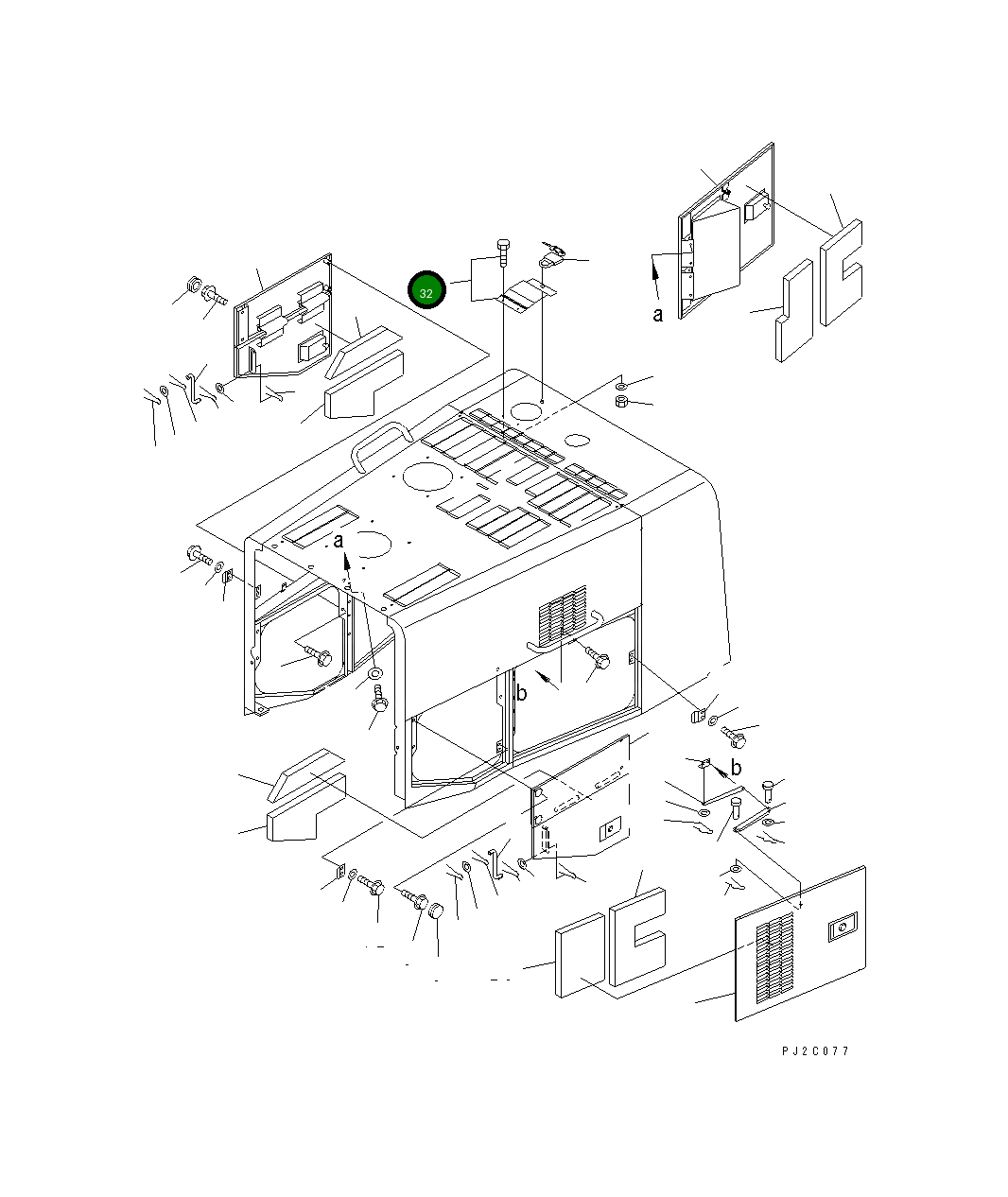 Крышка 425-979-2110 Komatsu
