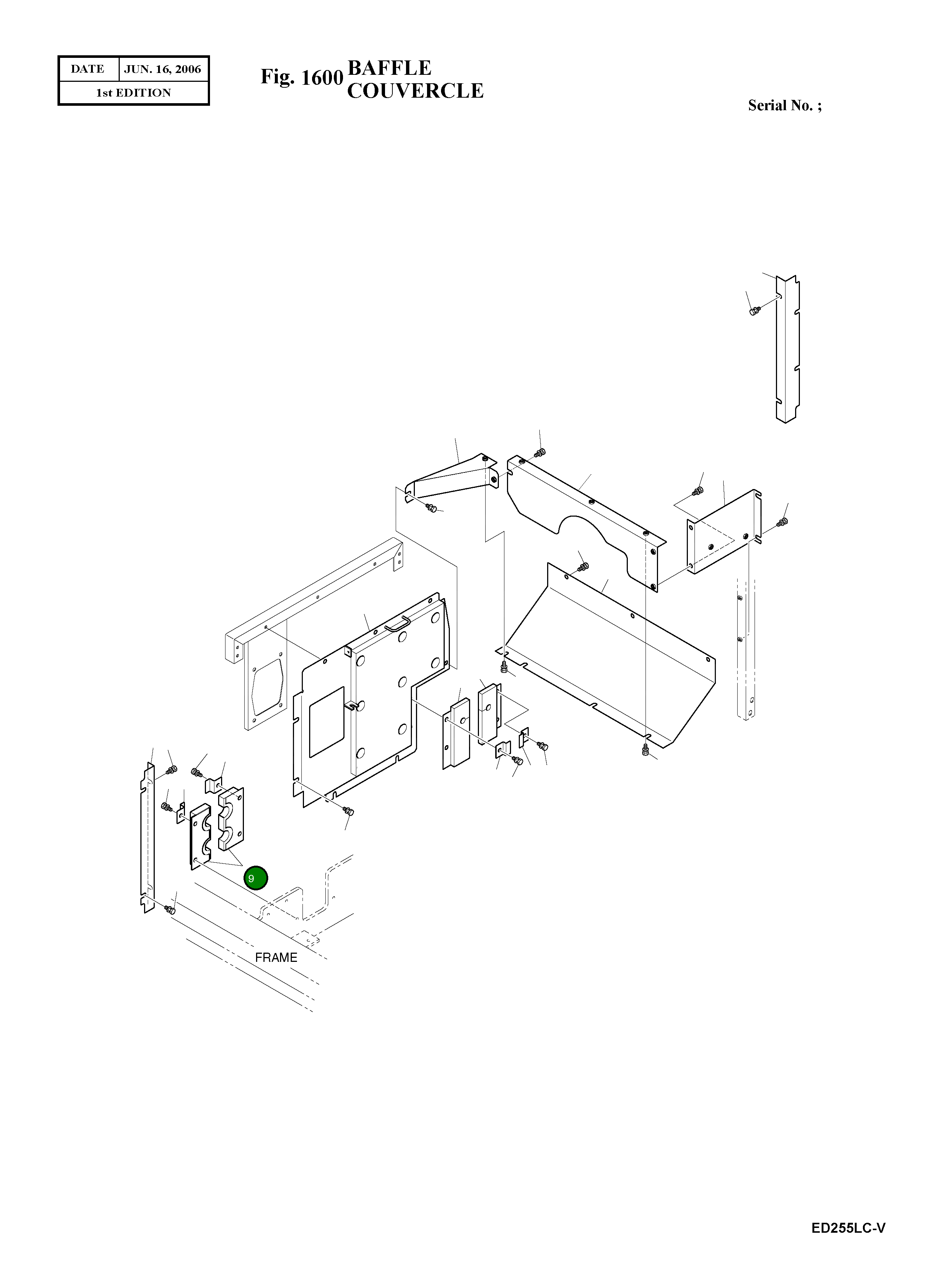 Крышка 621-01571B Komatsu