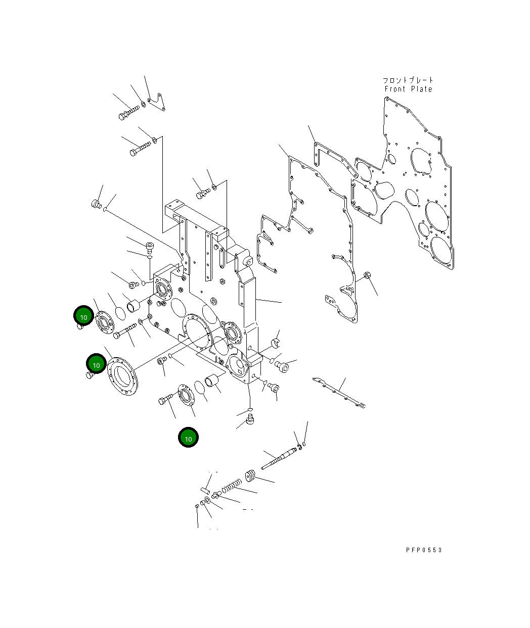 Болт CU3086121  Komatsu