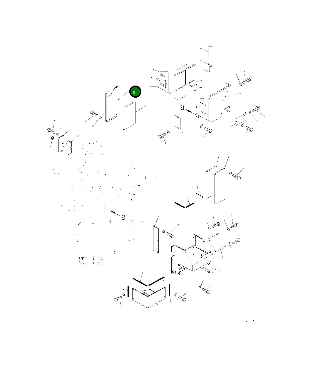 Крышка 425-46-54121 Komatsu