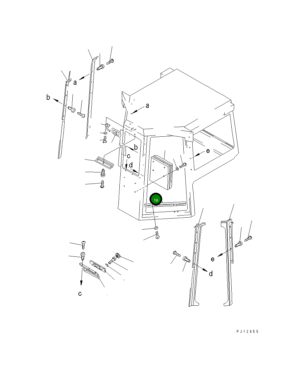Крышка 154-Z11-1190 Komatsu