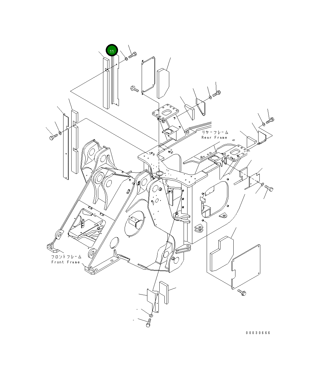 Крышка 425-Z84-2950  Komatsu