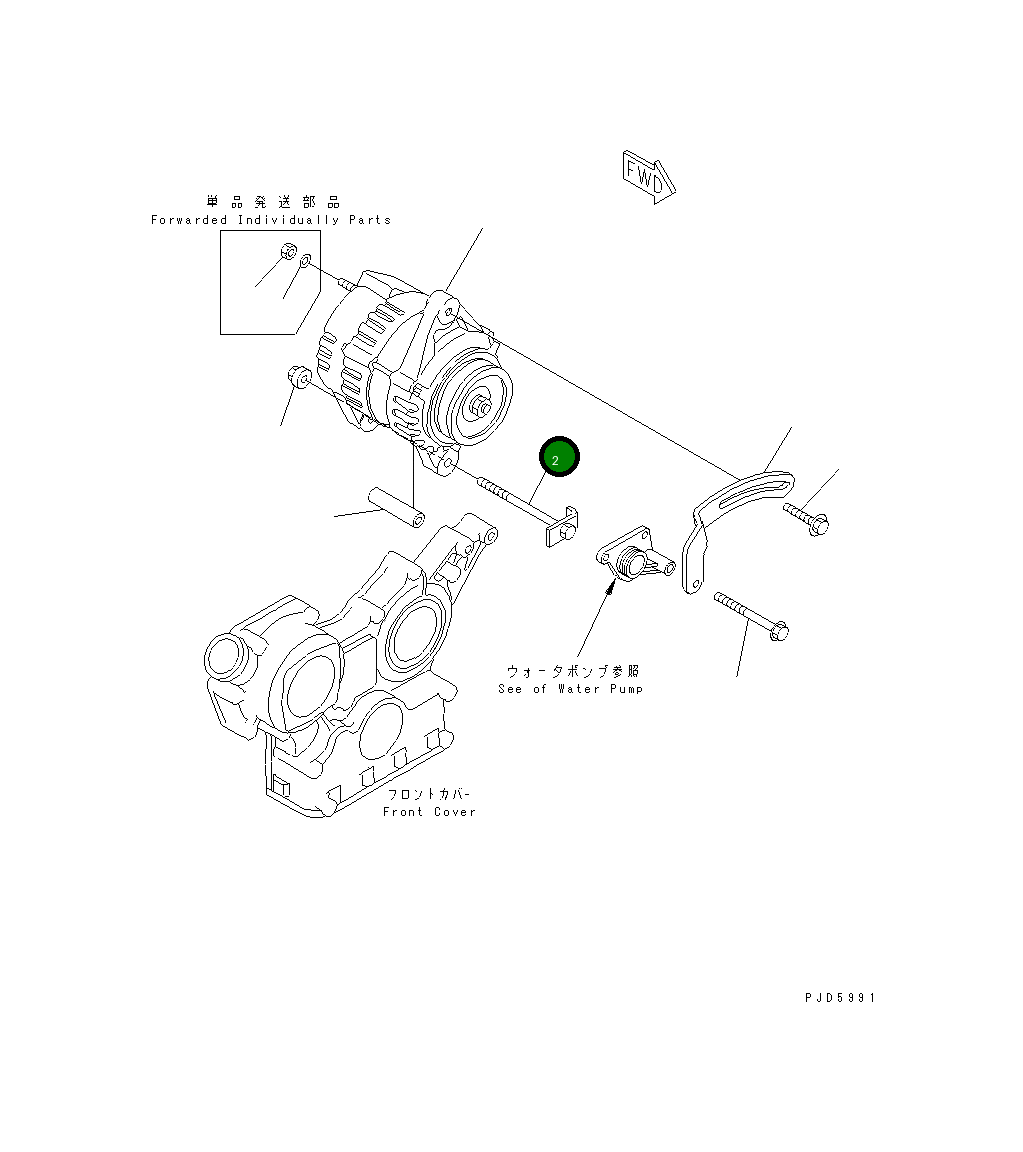 Болт YM129953-77201 Komatsu