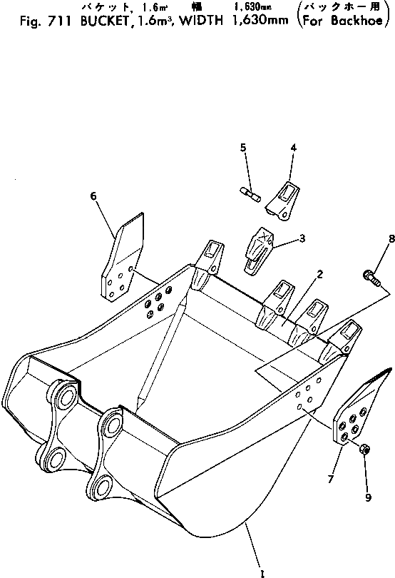 Болт 01802-03095  Komatsu
