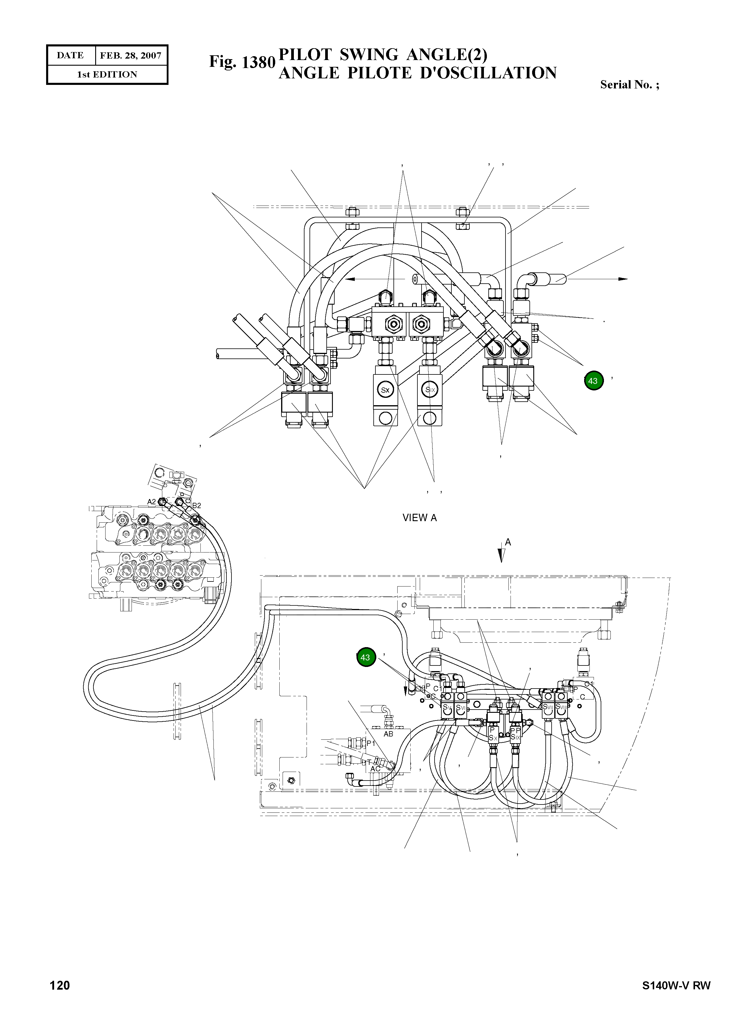 Болт S0554253 Komatsu