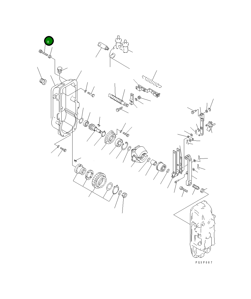Болт DK154034-2100 Komatsu