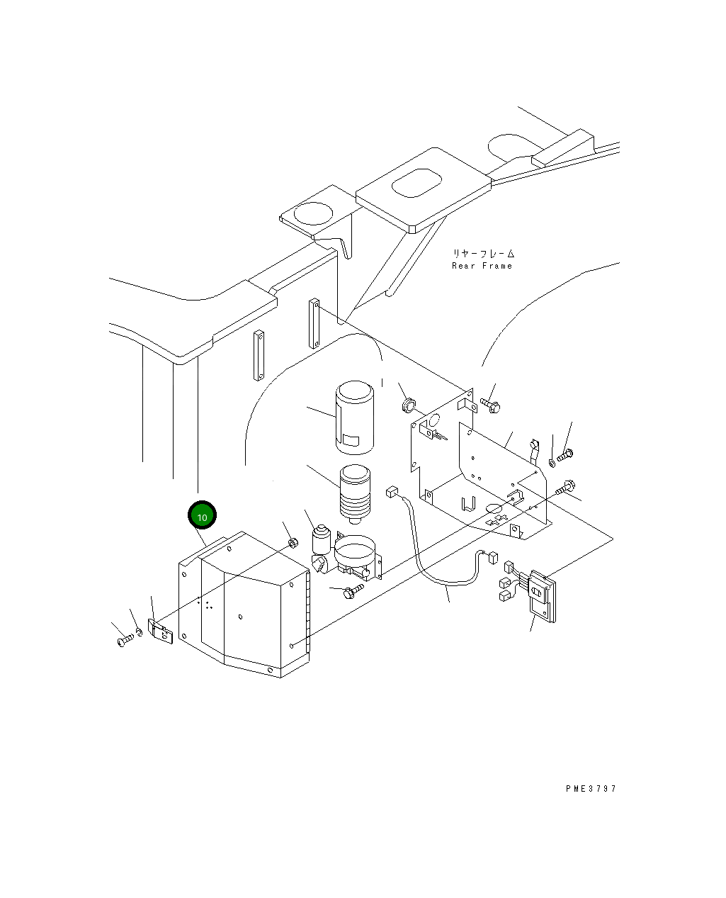 Крышка 425-S95-3421 Komatsu