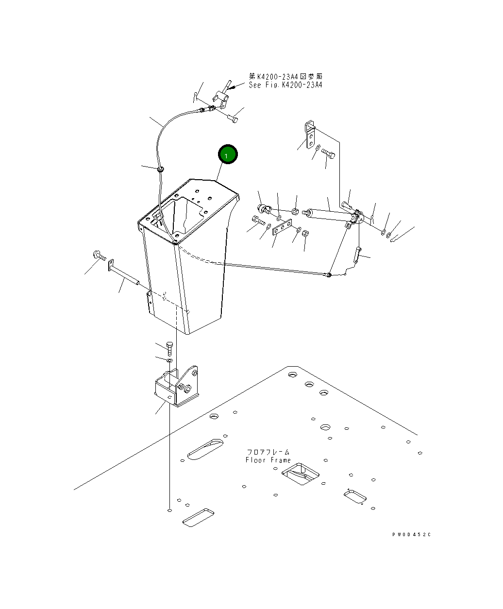 Крышка 423-V88-3110 Komatsu