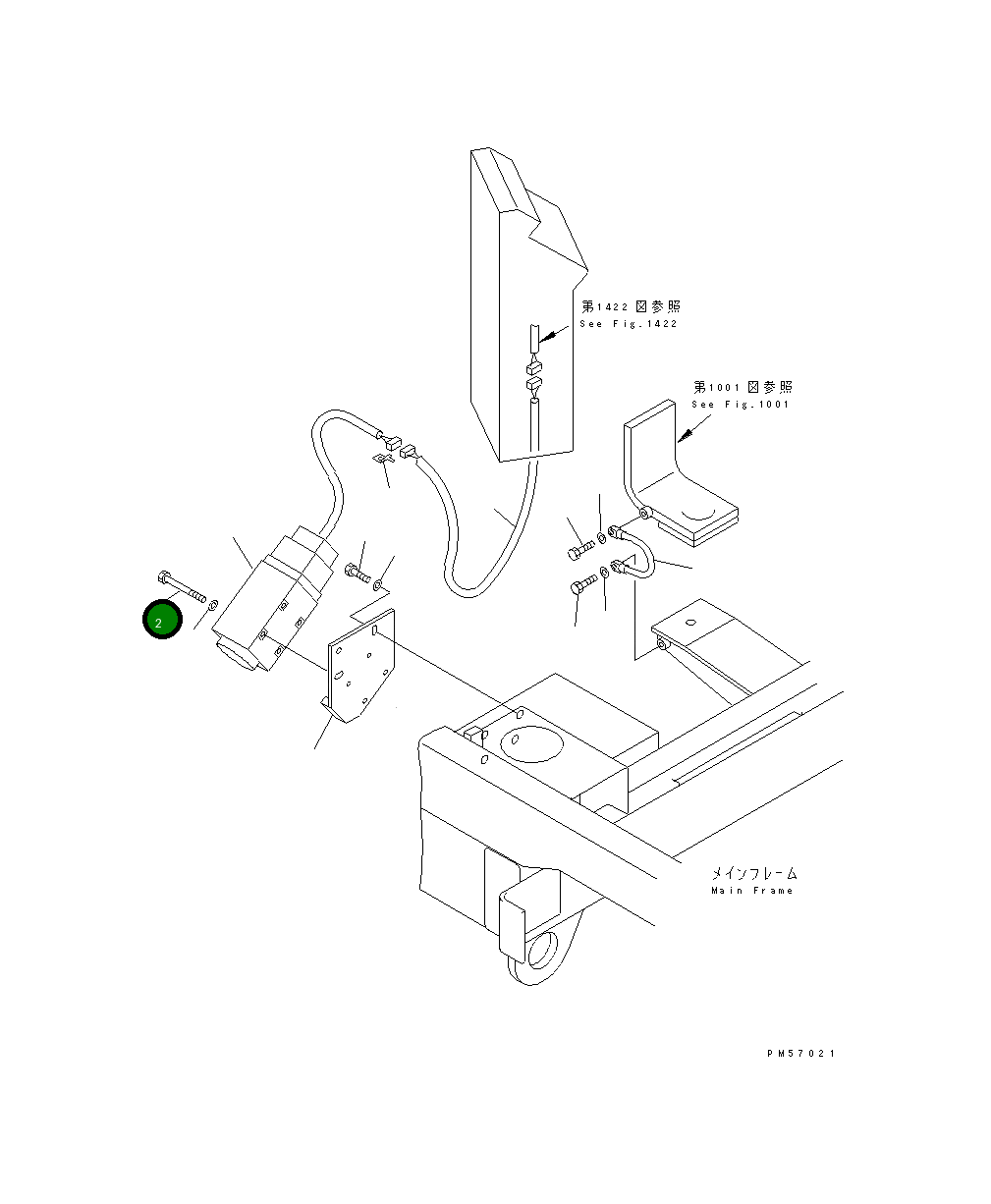 Болт 01010-50695  Komatsu