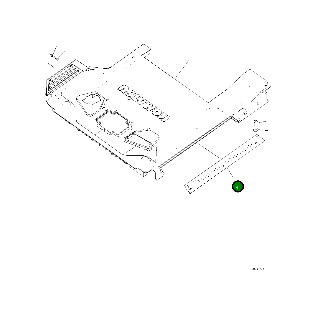 Крышка 20Y-53-11953 Komatsu