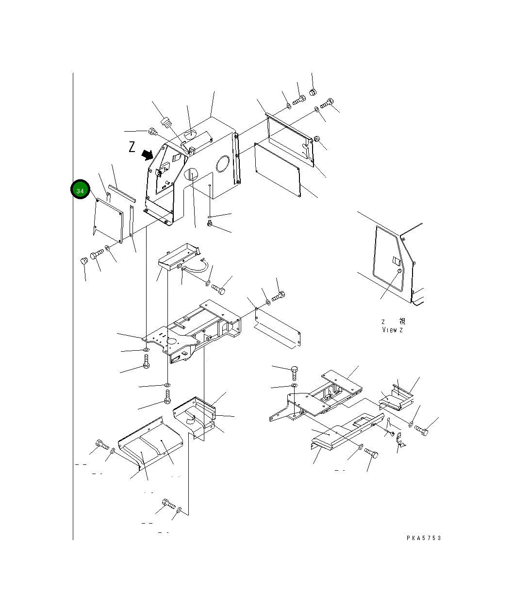 Крышка 114-54-49150  Komatsu