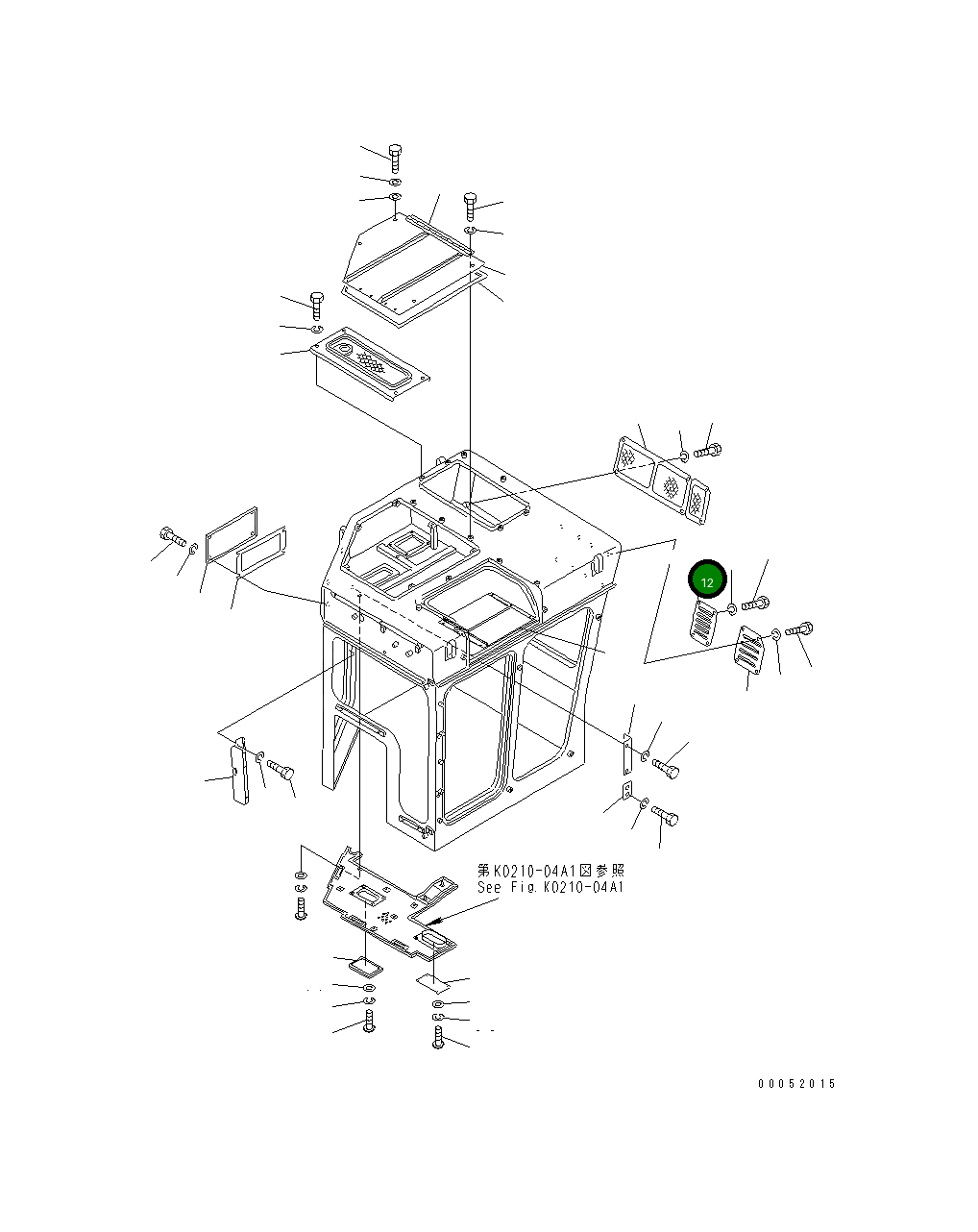 Крышка 176-911-1950 Komatsu