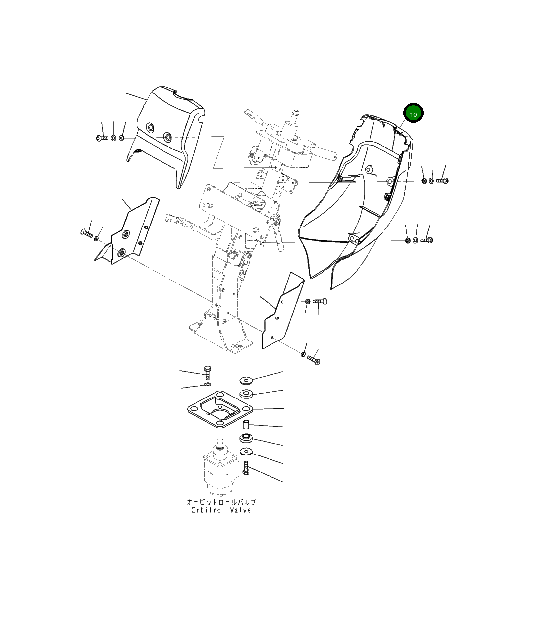 Крышка 423-54-52321  Komatsu