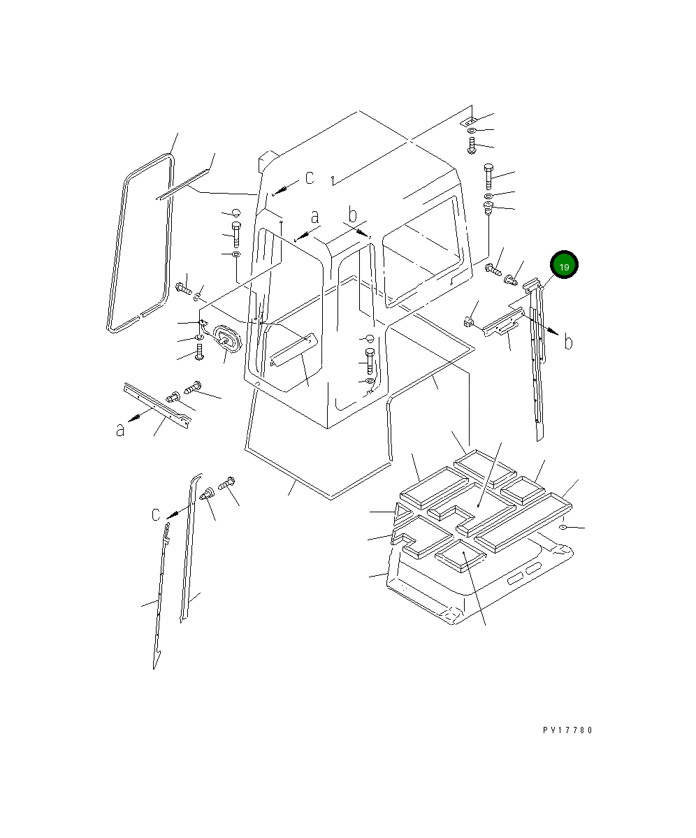 Крышка 19M-979-5540 Komatsu