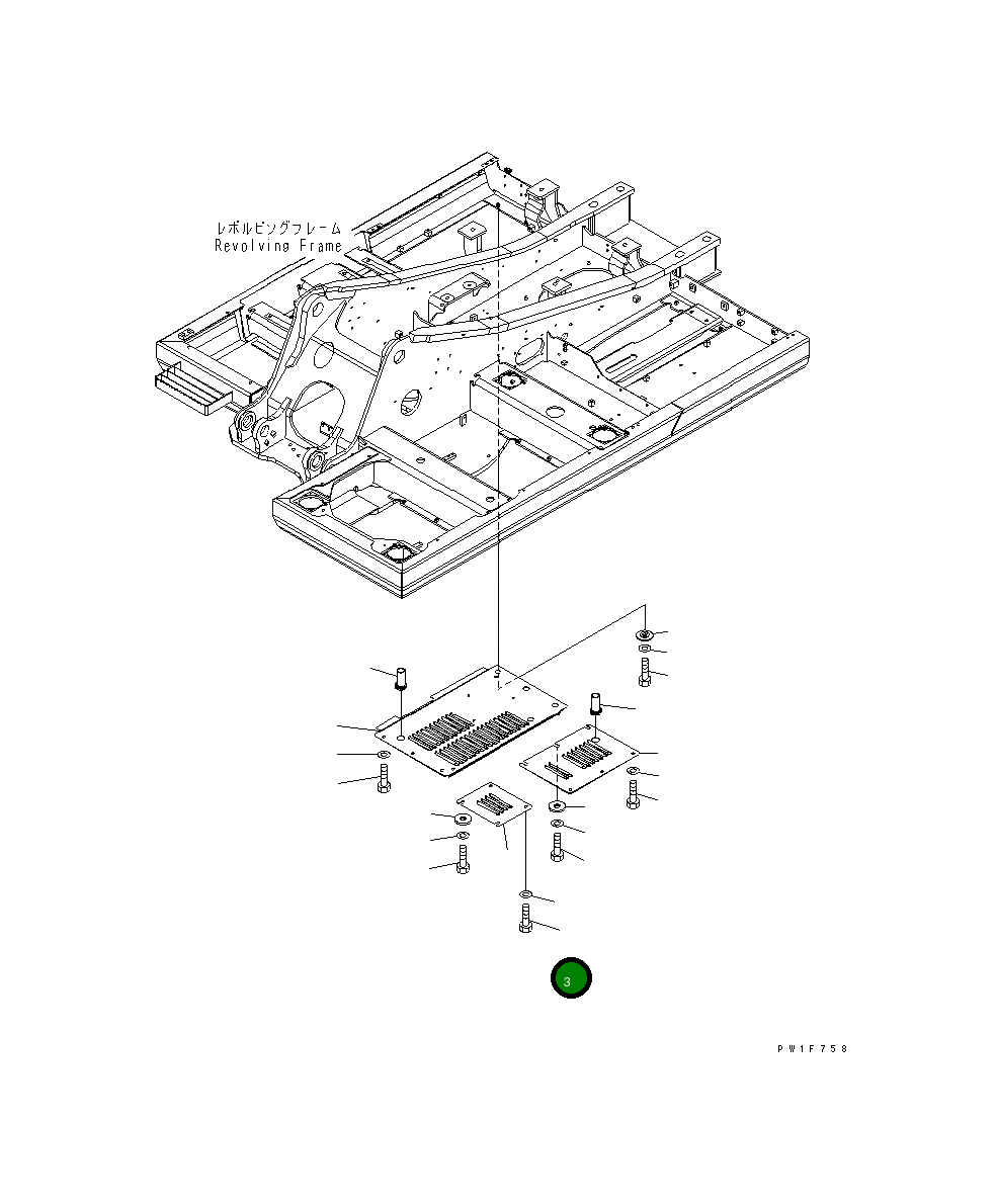 Крышка 21K-54-72130 Komatsu