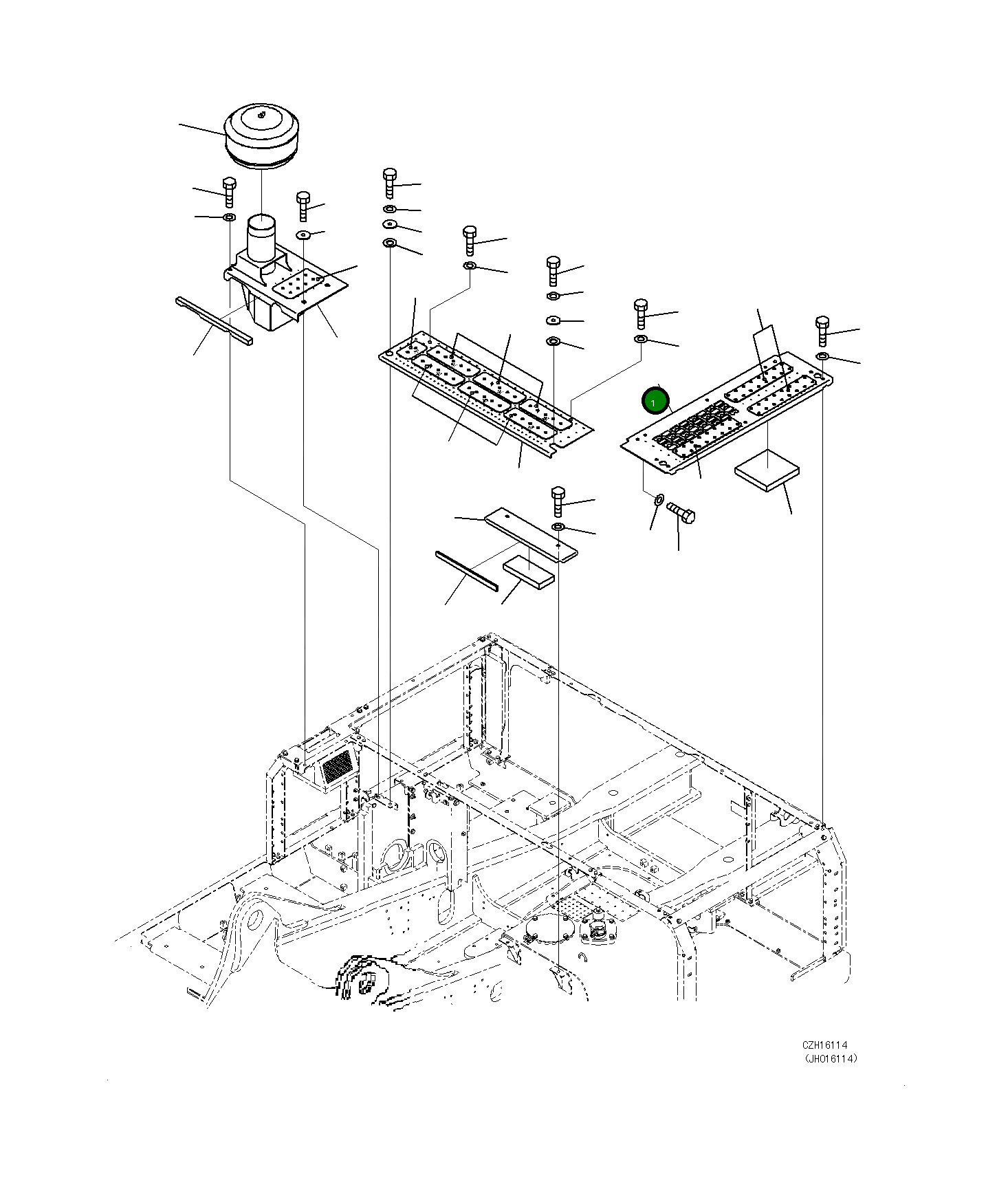 Крышка 208-54-76530 Komatsu