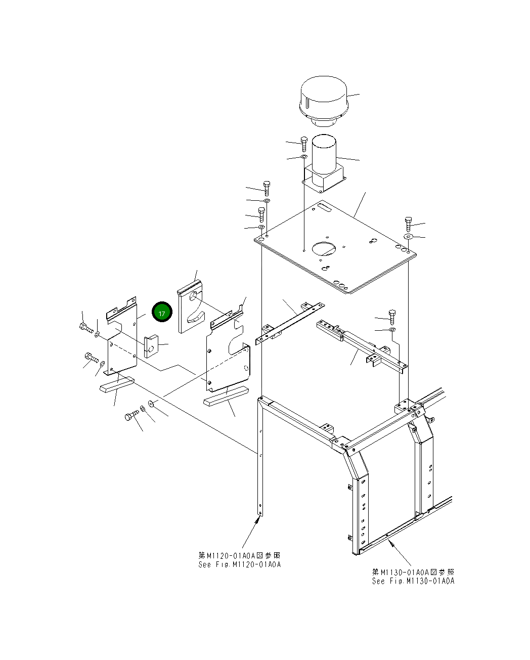 Крышка 20Y-54-62550 Komatsu