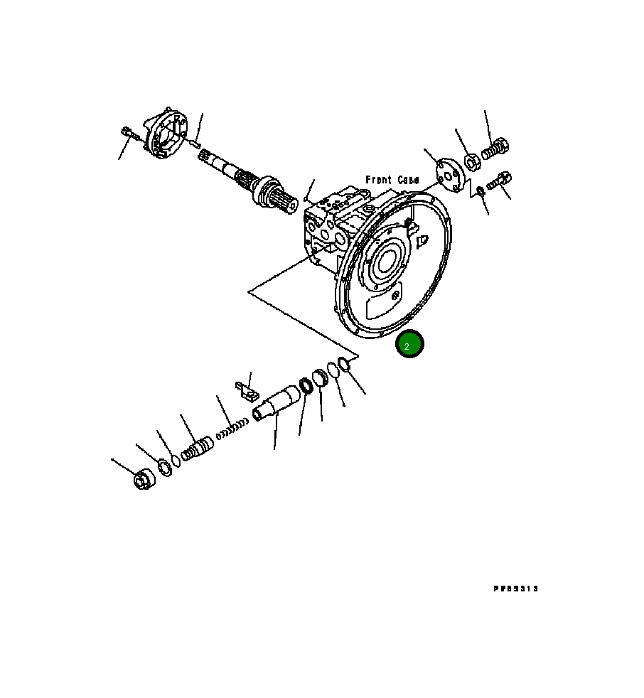 Кольцо уплотнительное (O-Ring) 07000-B1009 Komatsu