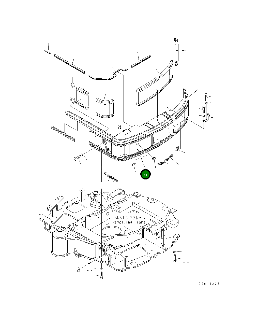 Крышка 22M-54-21422 Komatsu