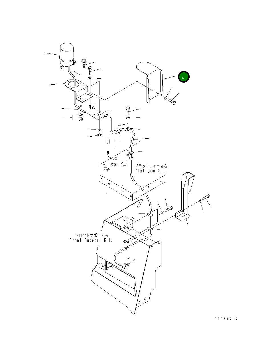 Крышка 569-85-88570 Komatsu