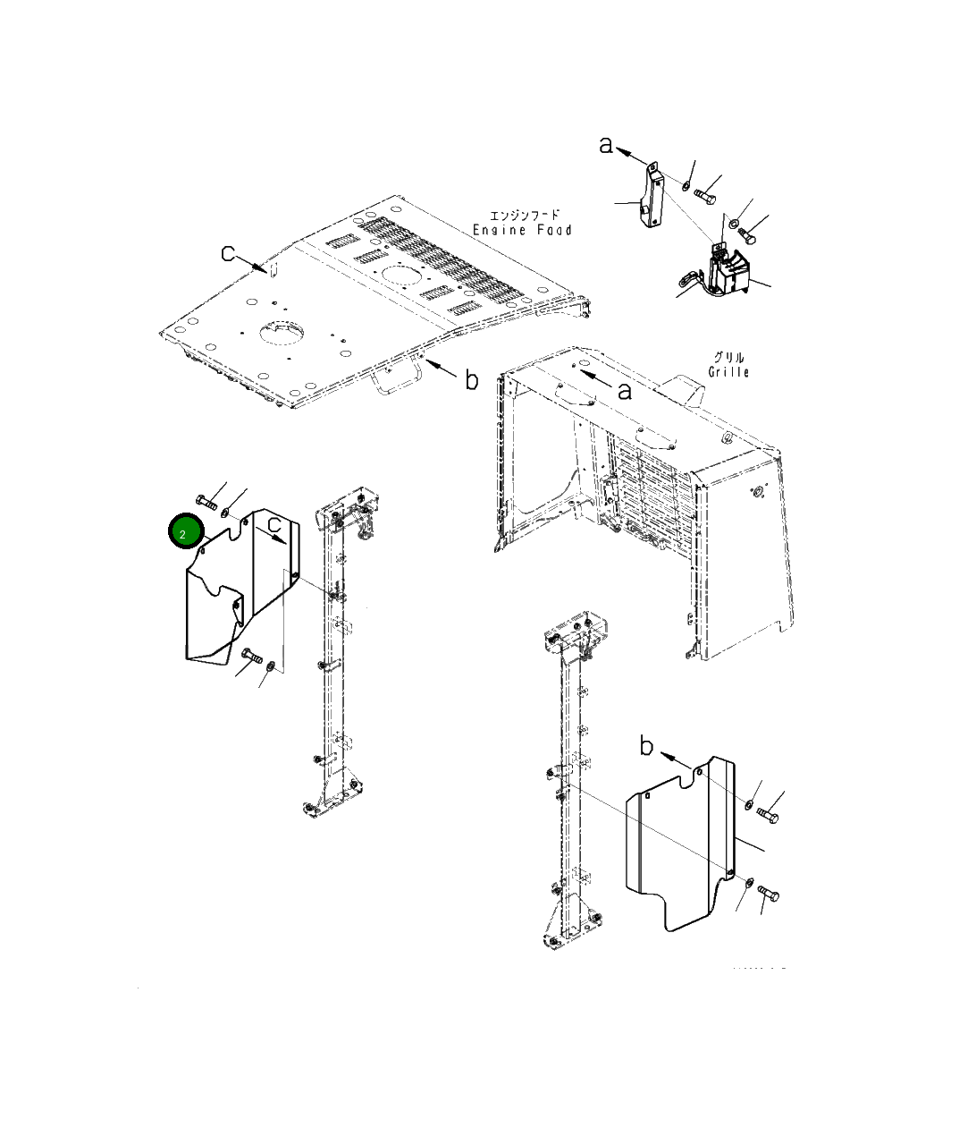 Крышка 421-54-58230  Komatsu