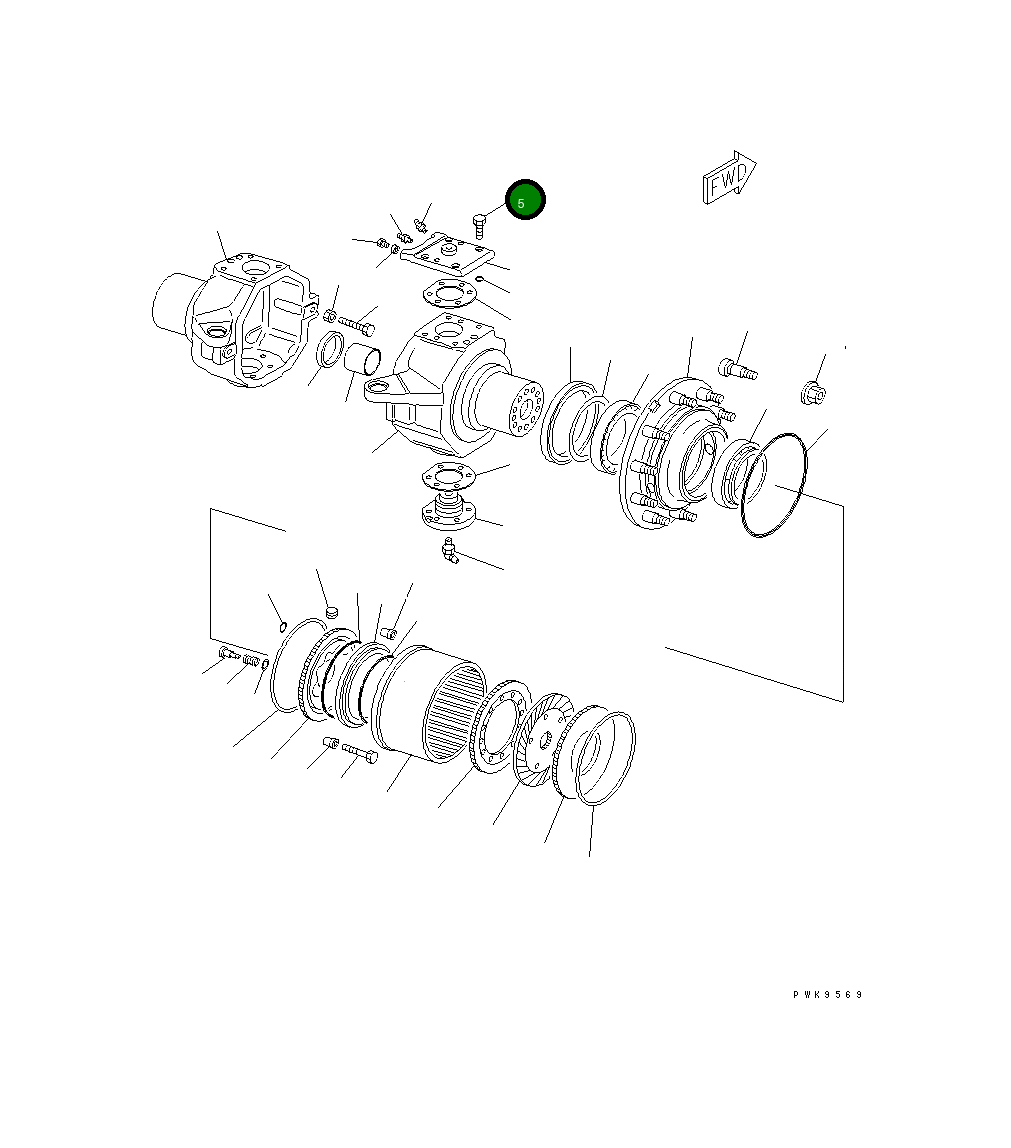 Болт 20E-23-K2630 Komatsu