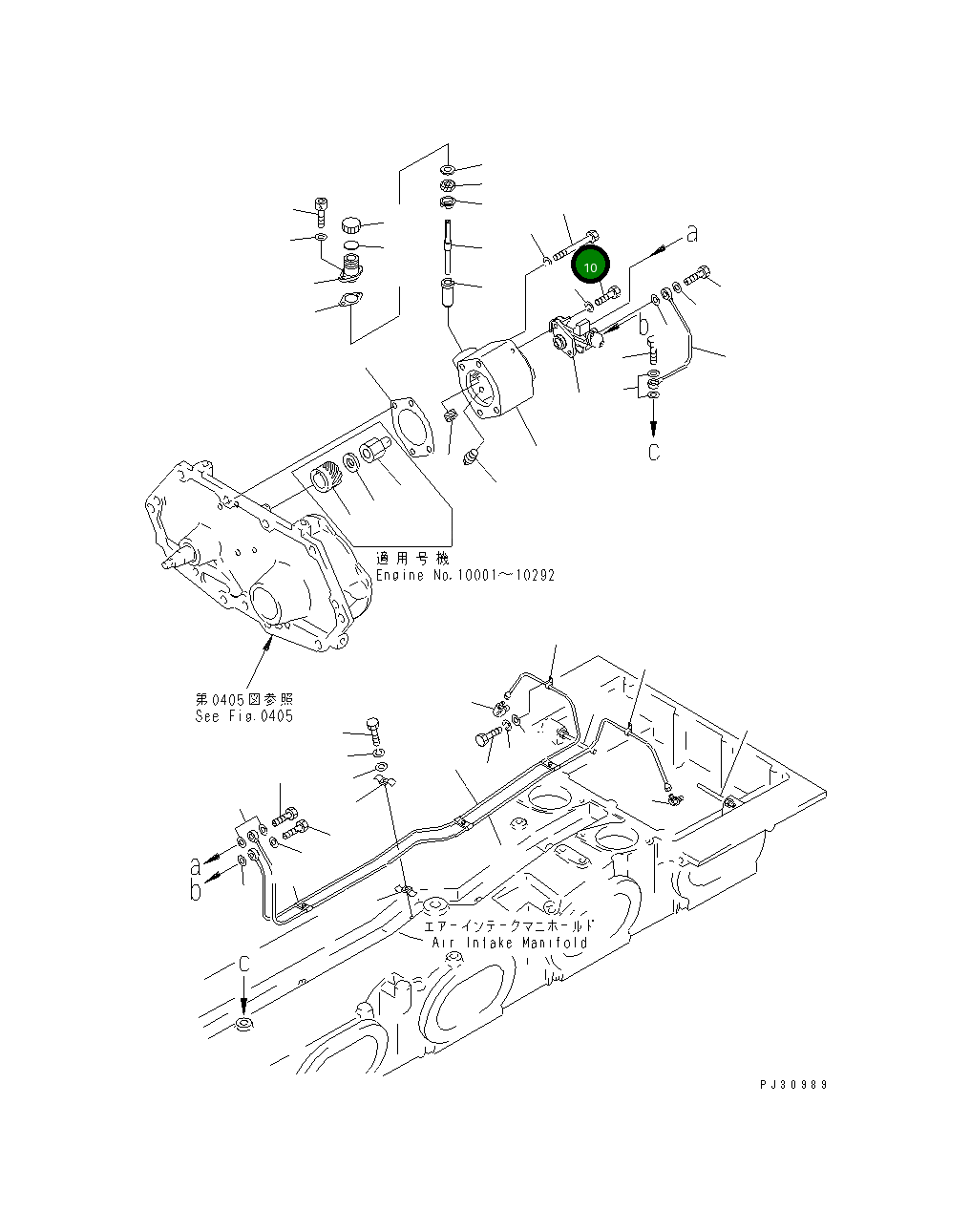 Болт 01010-30616  Komatsu