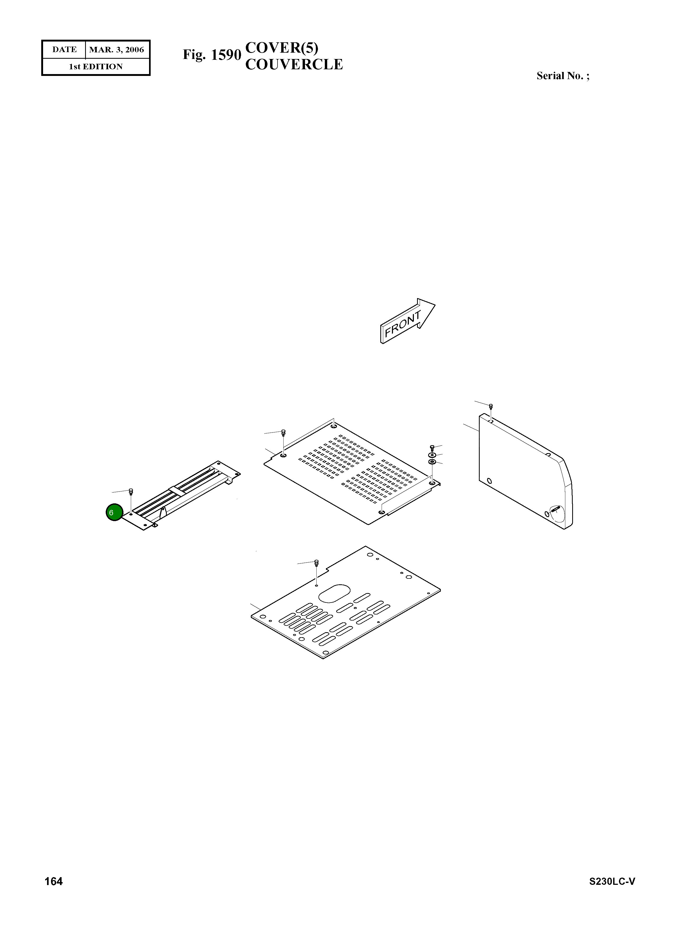 Крышка 621-01913C  Komatsu