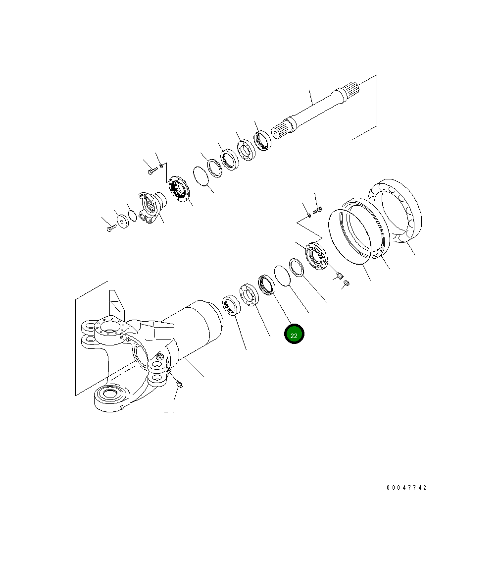 Кольцо 56D-46-13841 Komatsu