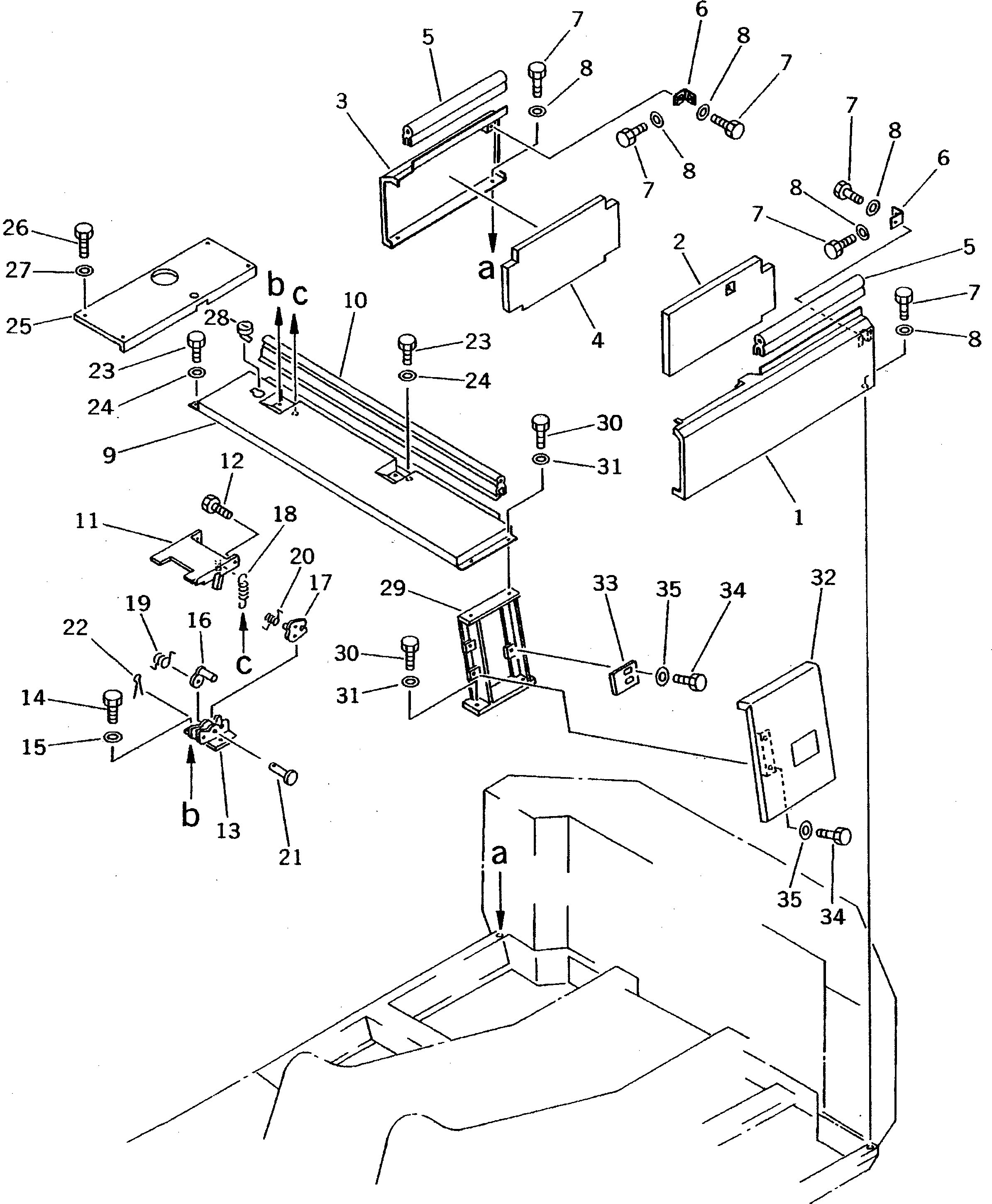 Крышка 20D-54-44550  Komatsu