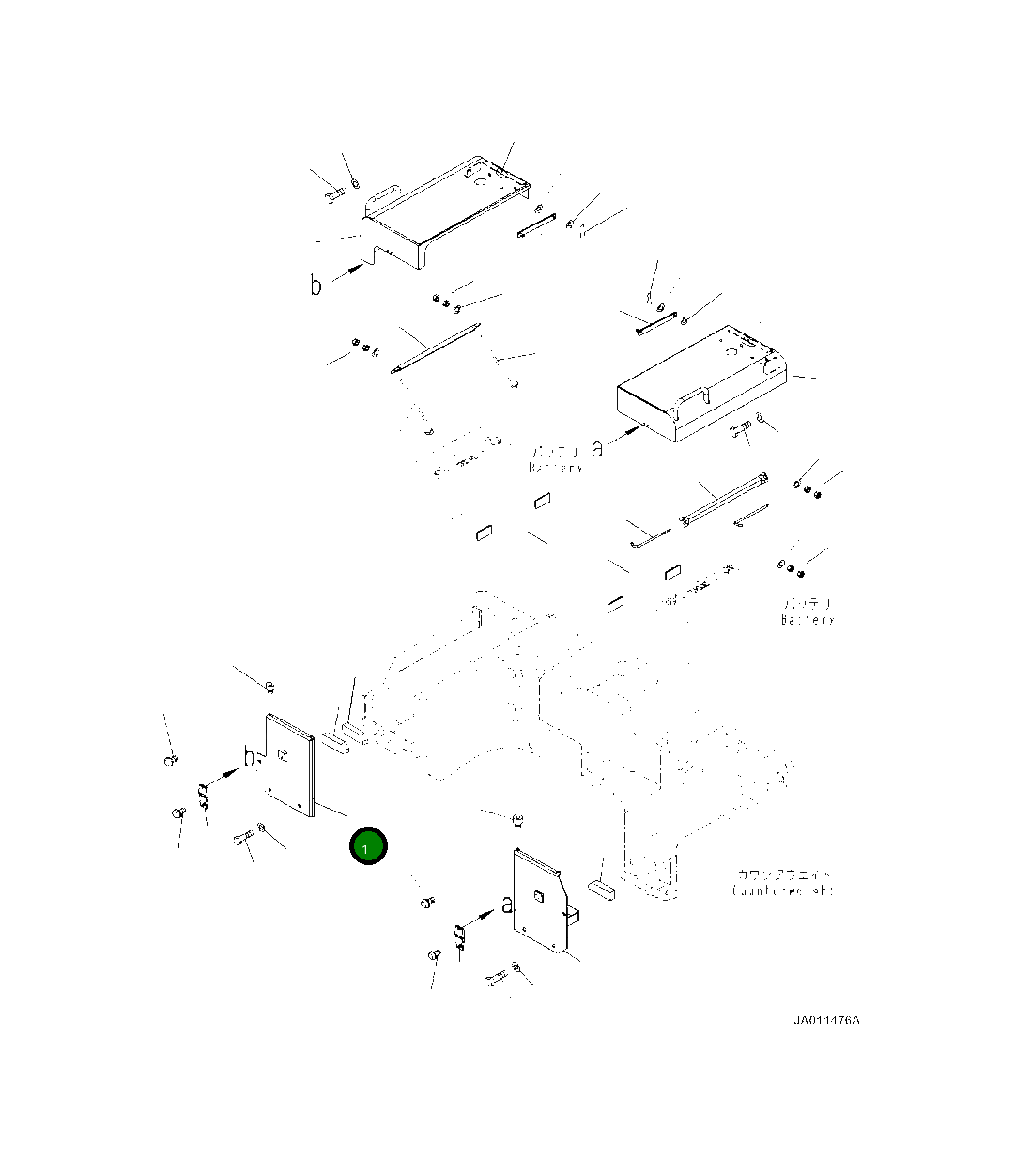 Крышка 418-06-51110  Komatsu