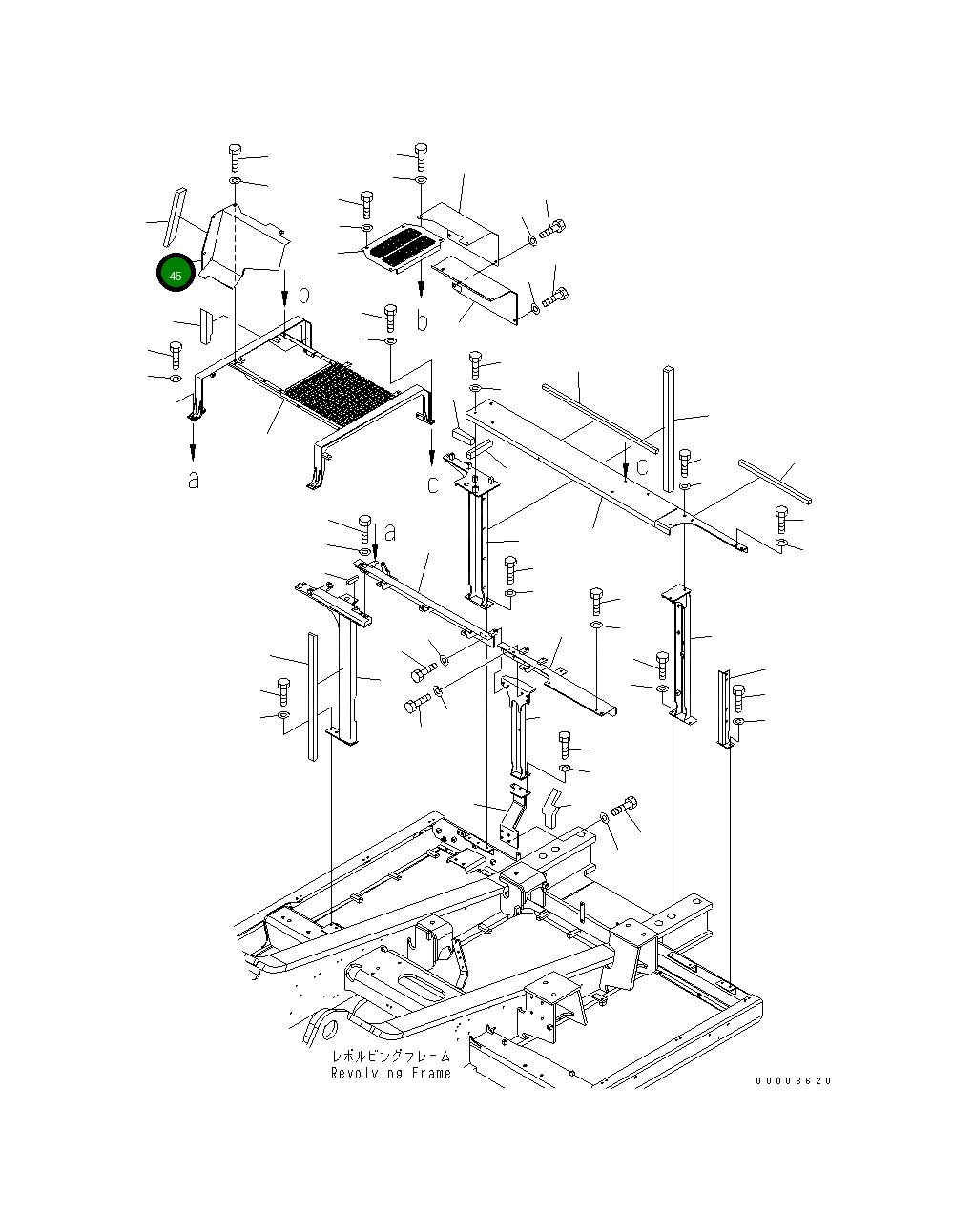 Крышка 21M-54-17851  Komatsu