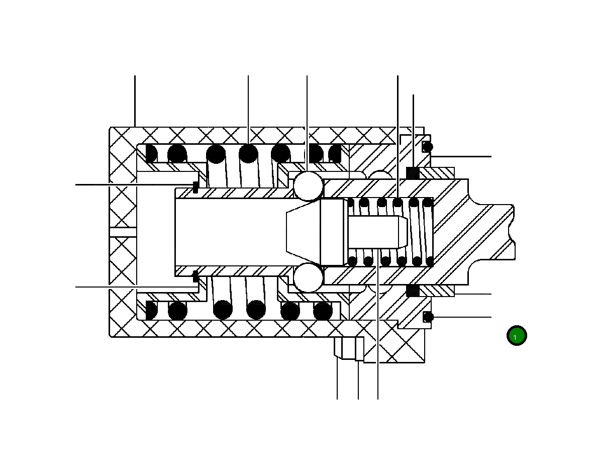Кольцо уплотнительное (O-Ring) 1299 234 H1 Komatsu