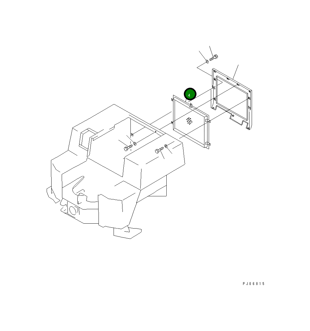 Крышка 363-54-25122 Komatsu