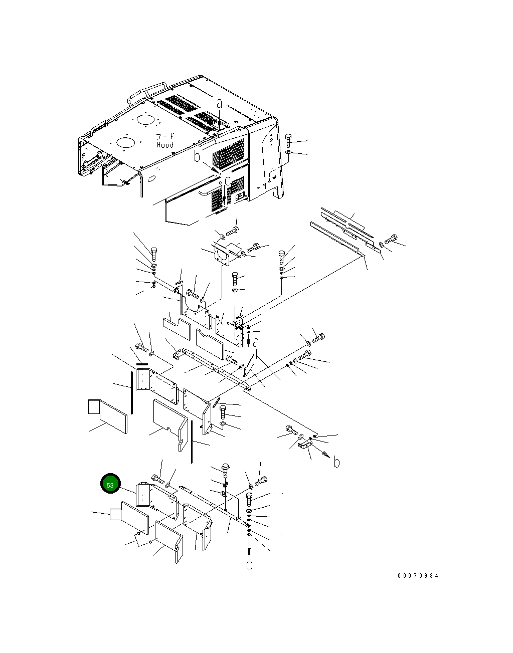 Крышка 425-54-31641  Komatsu