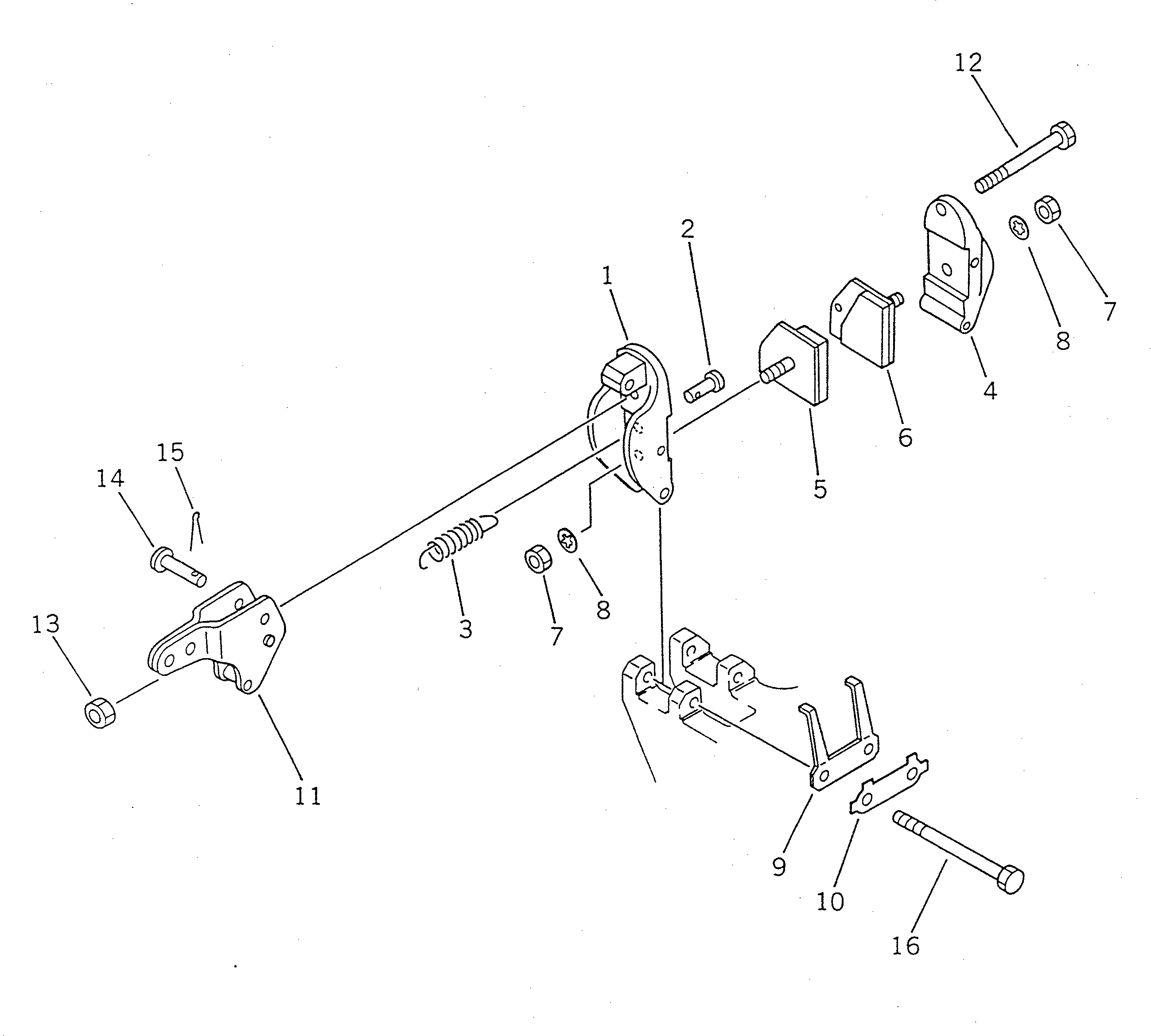 Болт 423-43-15710  Komatsu