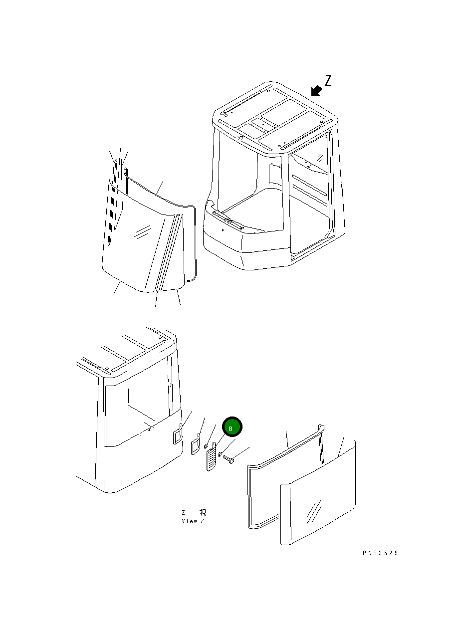 Крышка 273-870-7340 Komatsu