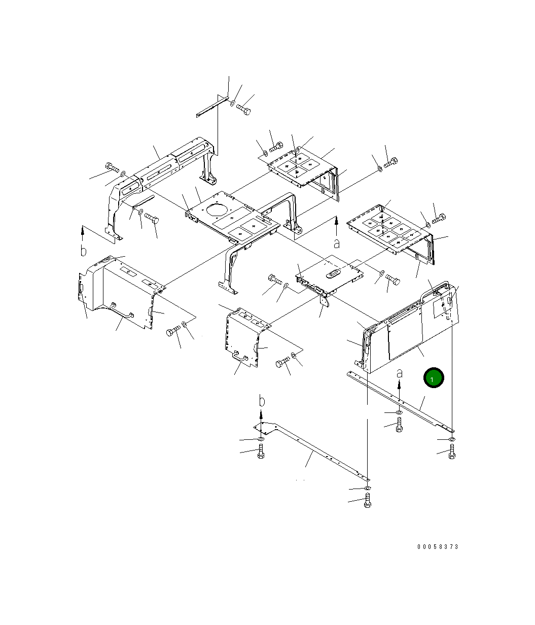Крышка 209-54-44110 Komatsu