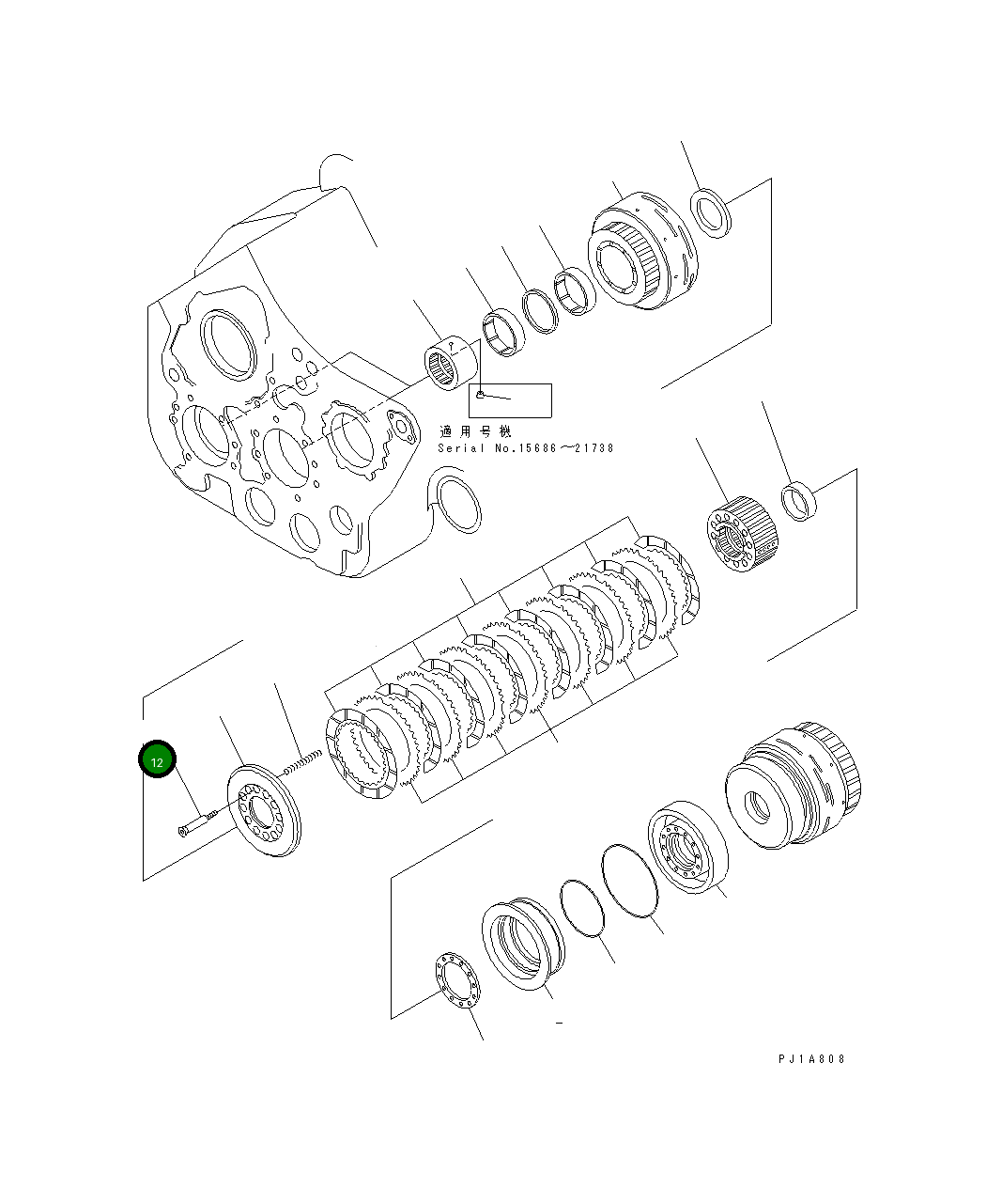 Болт 176-76-63160 Komatsu