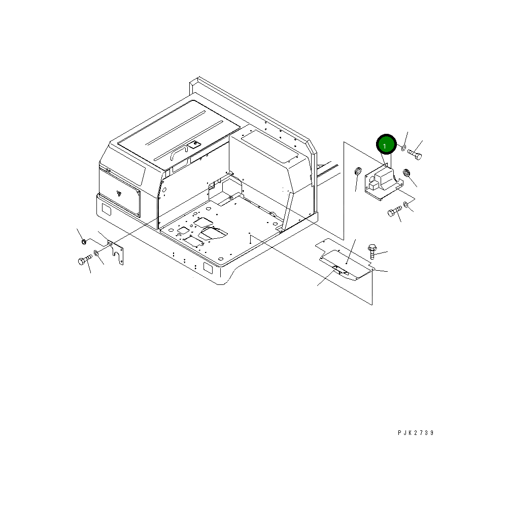 Крышка 10S-54-21382 Komatsu