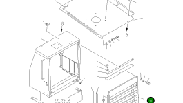 Крышка 23B-54-15532 Komatsu